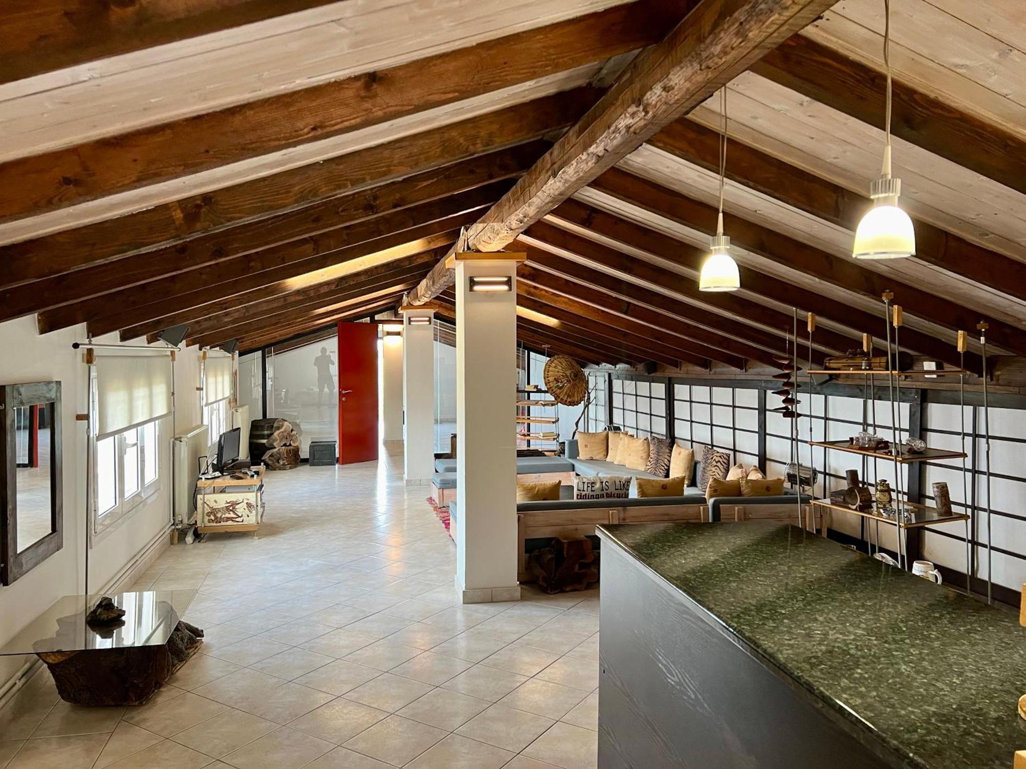 Appartement Σοφιτα Ξυλο Μεταλο Γυαλι à Alykes Potamou Extérieur photo