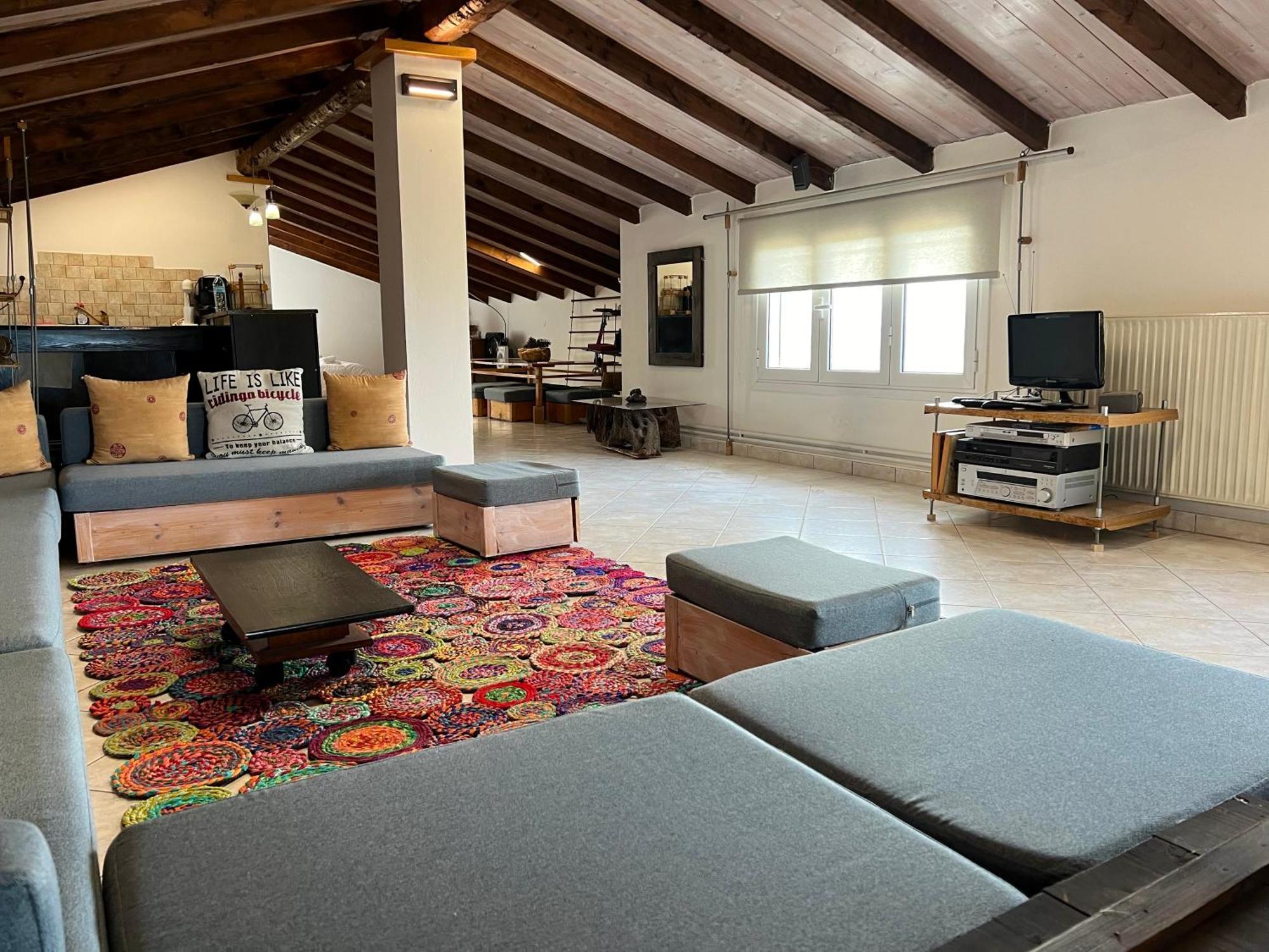 Appartement Σοφιτα Ξυλο Μεταλο Γυαλι à Alykes Potamou Extérieur photo